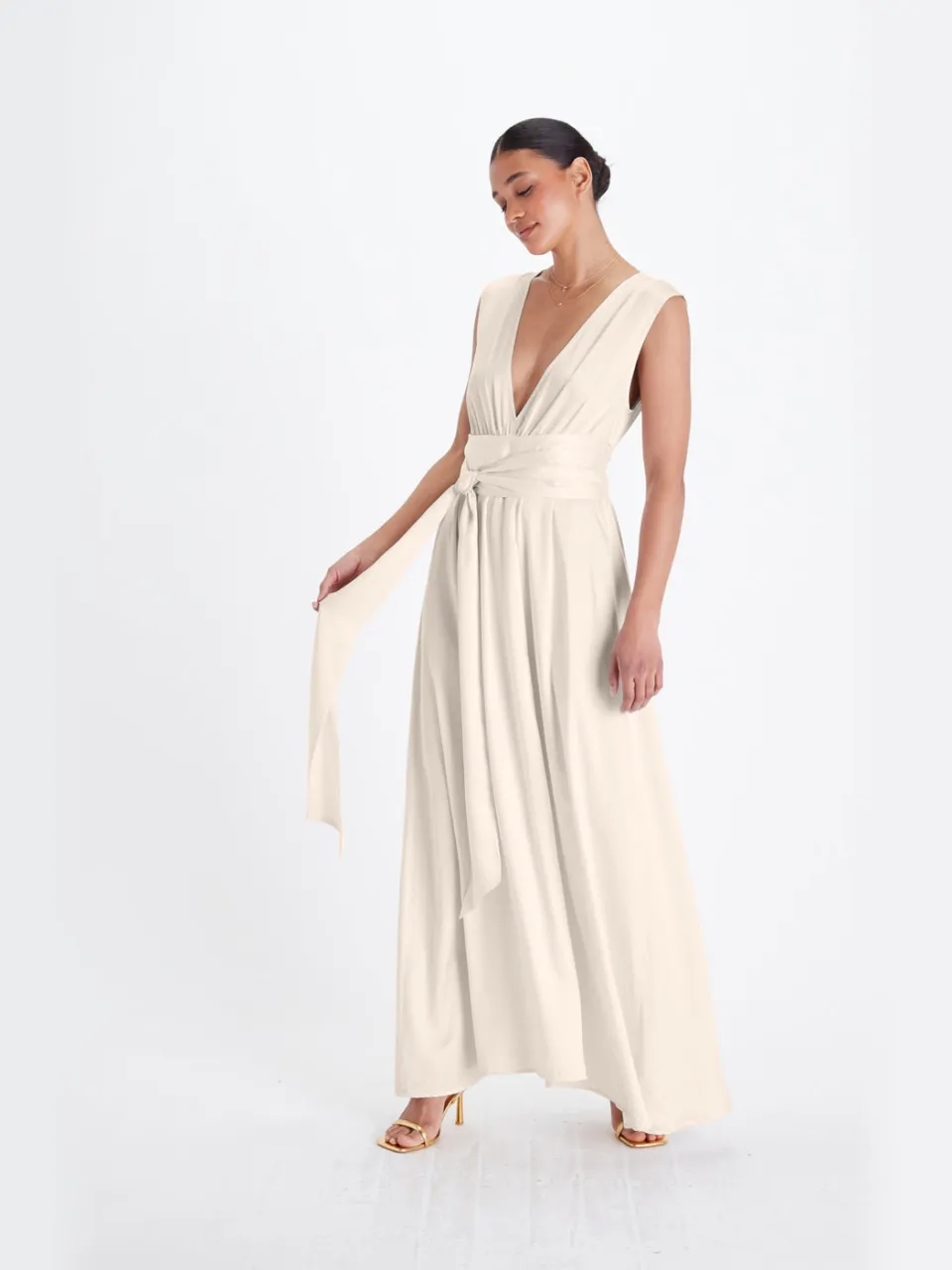 Neu Nomads dames vegan Jurk Grace Champagne crème, foto 2
