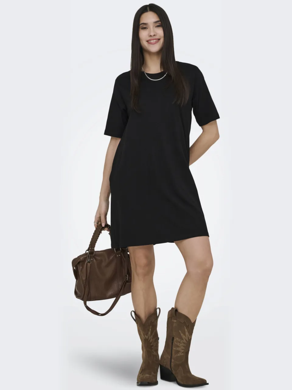 Only mini jurk zwart