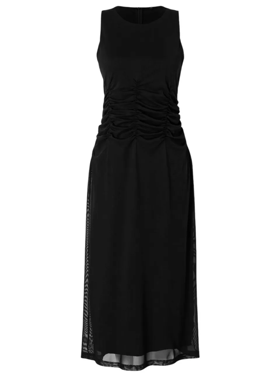 Trendyol Curve Dames Zwart Dierenprint Midi Mouwloos Stijlvol/Avond Bodycon Grote maten Jurk, foto 2