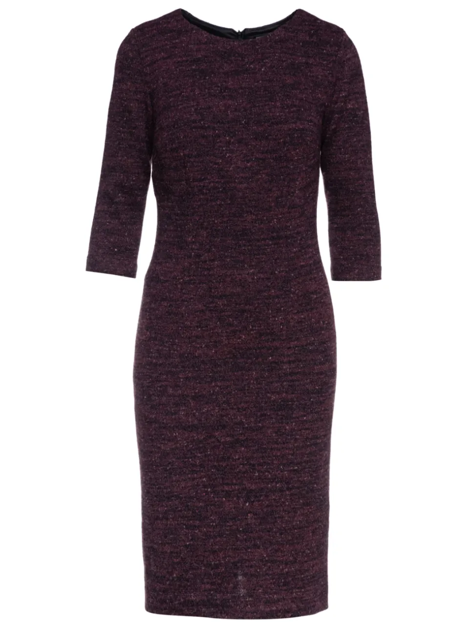 Conquista Wollen Aubergine Winter Fitted Dress, foto 2
