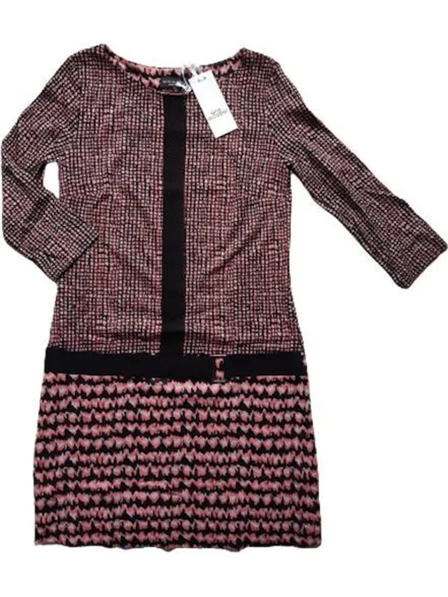 Ana Alcazar jurk zwart/roze