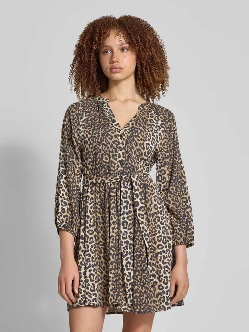 Only Soepele vrijetijdsjurk van pure viscose, model 'NOVA LIFE' Zand