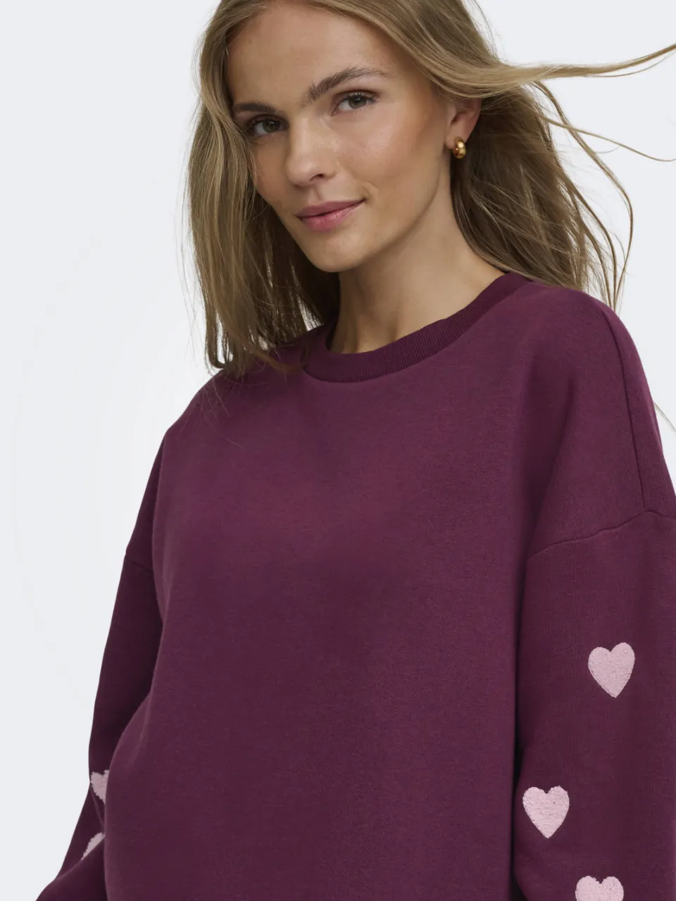Only Maternity zwangerschapssweatjurk donkerpaars, foto 7