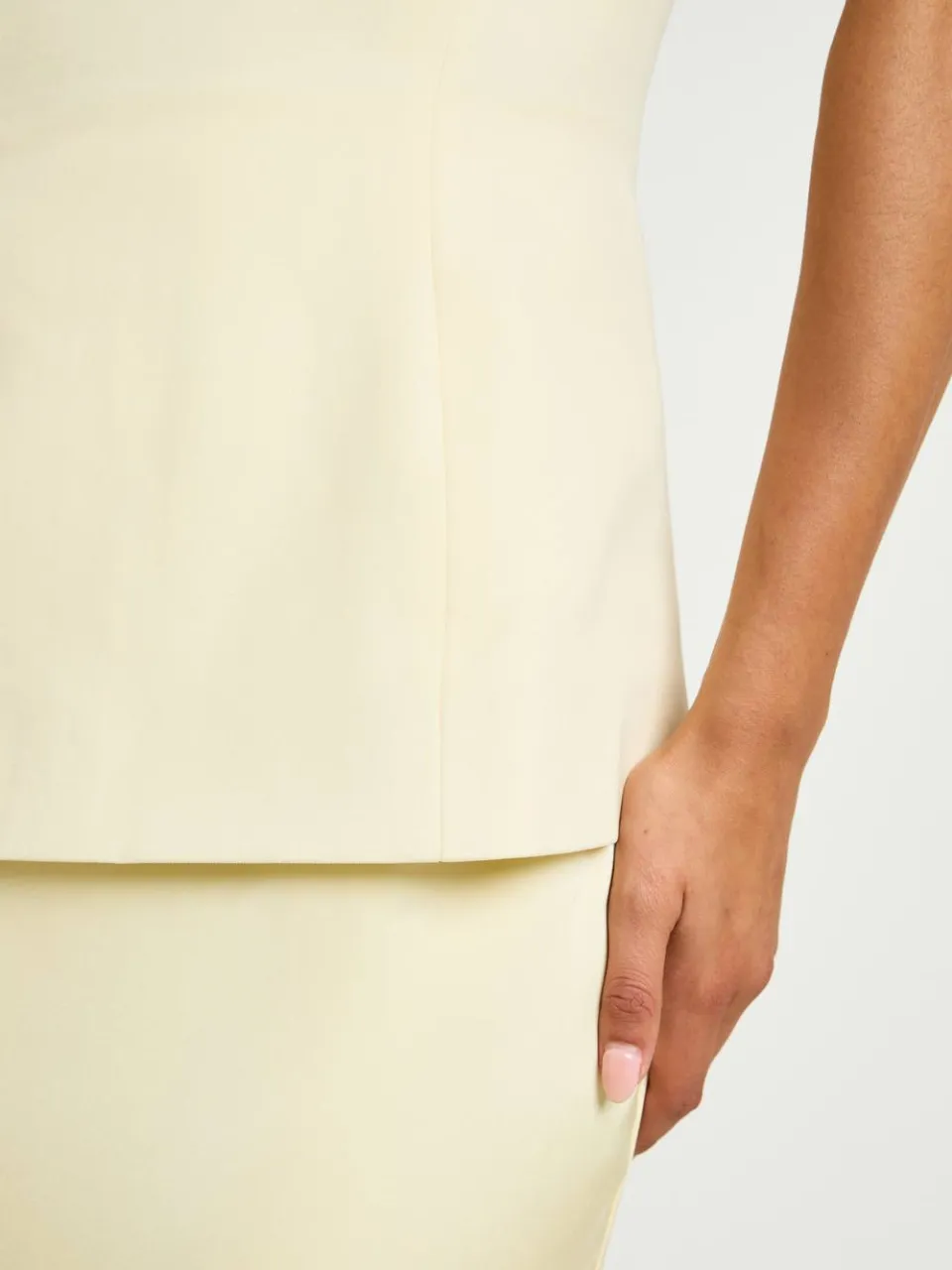 boohoo Dames Bandeau 2-in-1 Maxi Jurk citroen, foto 4