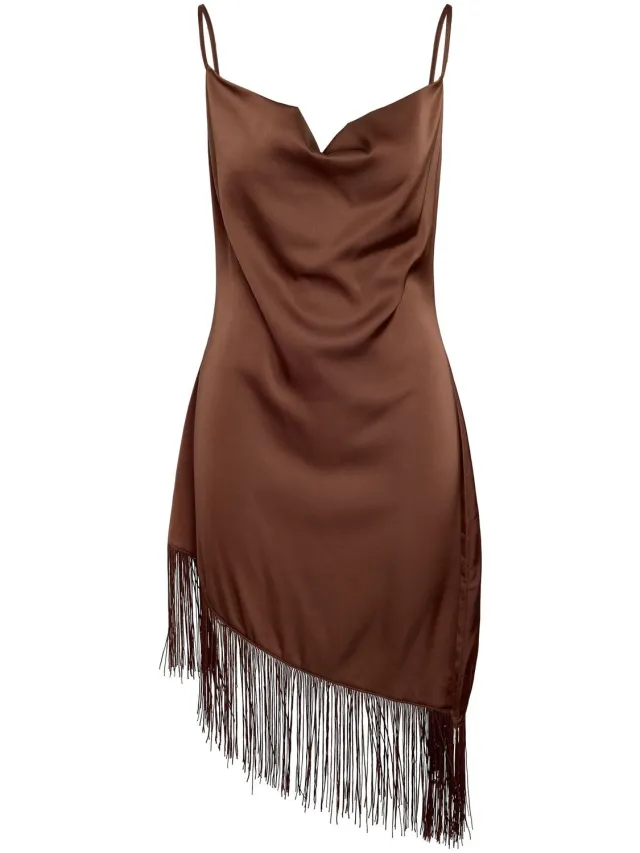 Noisy May midi-jurk NMJANET Chocolate Brown1