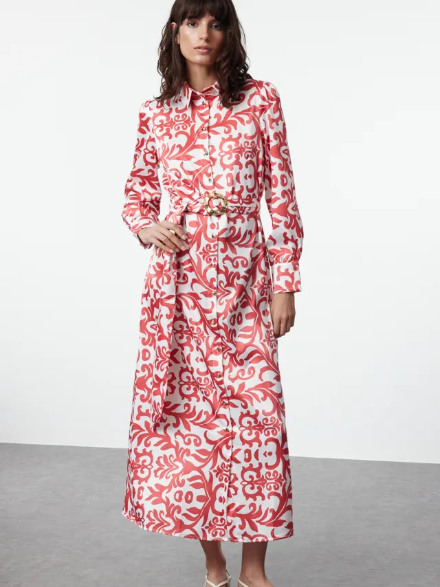 Turkishsouq Ecru maxi-jurk voor dames met bloemenprint, lang, casual/dagelijks, comfortabel met hijab.