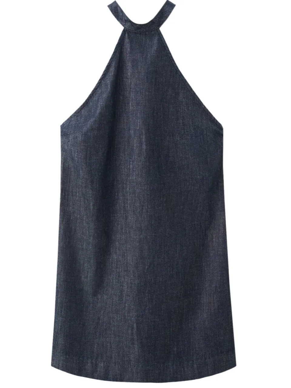 Mango korte denim halterjurk - donkerblauw, foto 2