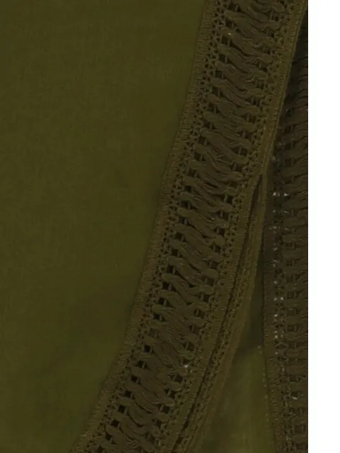 Sarlini Dames tuniek strandjurk polyester chiffon effen kaki, foto 2
