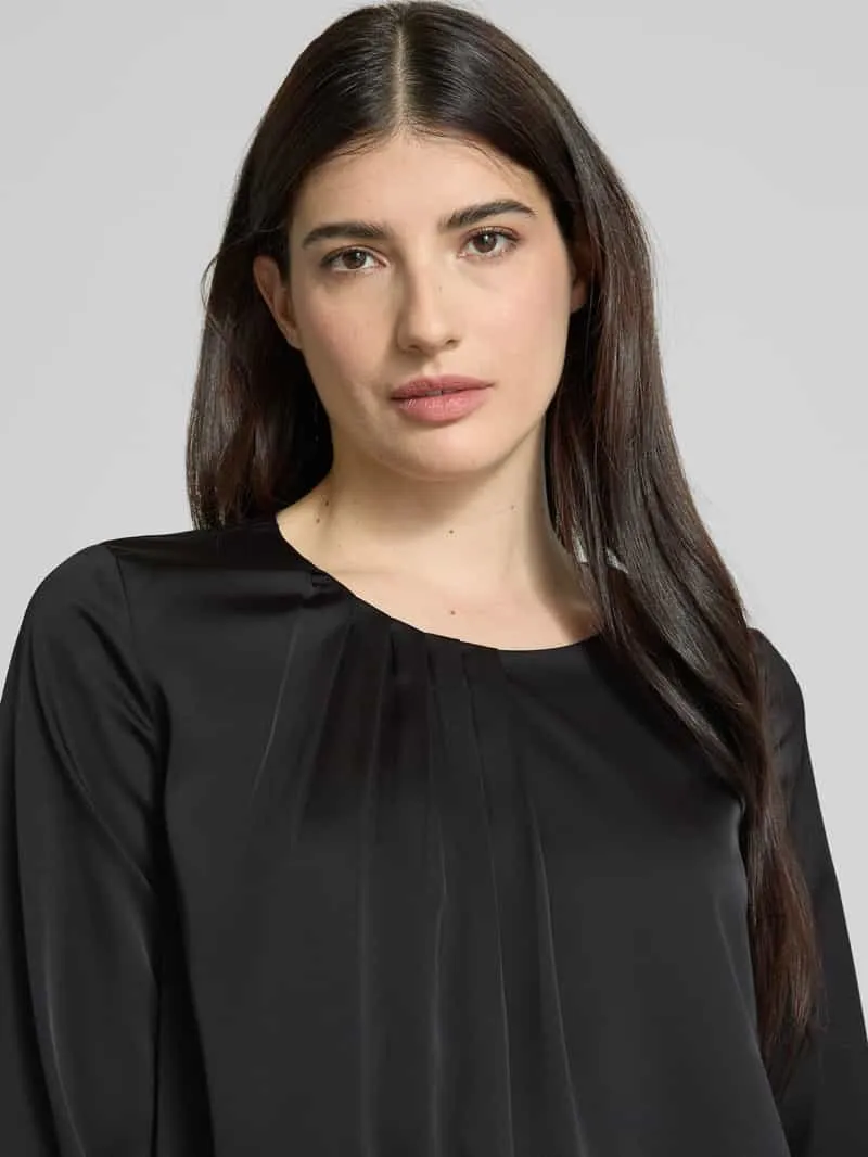 Christian Berg Woman Selection Midi-jurk met plooien zwart, foto 5