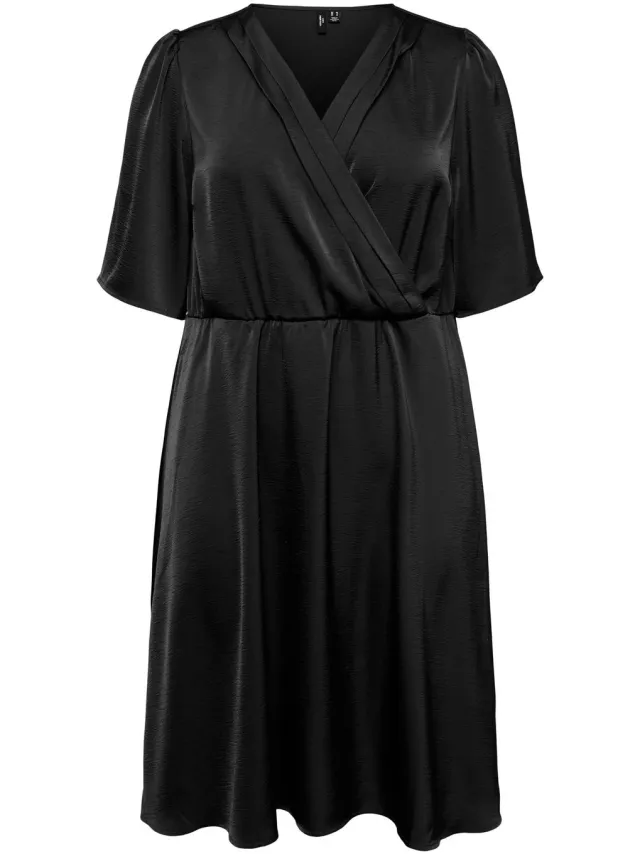 Vero Moda Curve Jurk VMCMARY Midi-jurk black 1