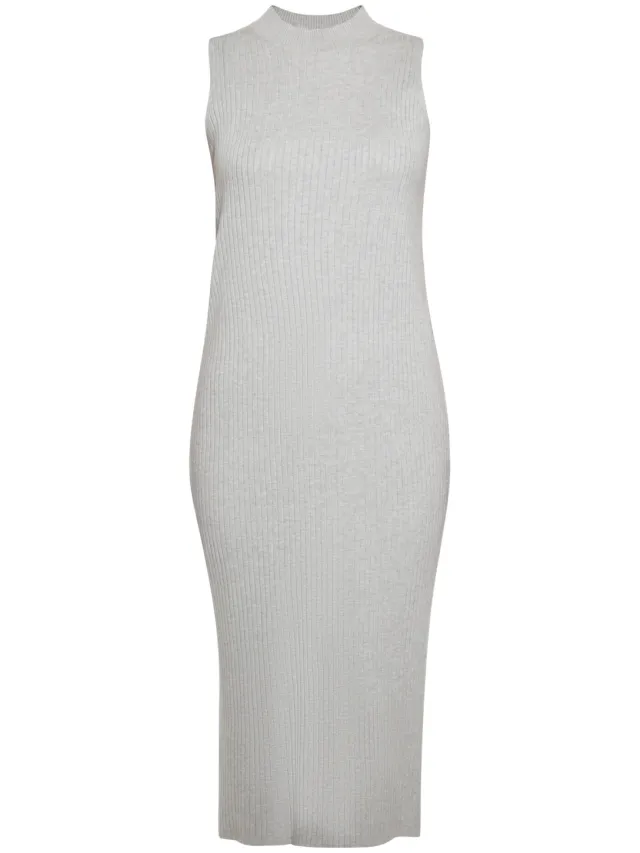 Usha Jurk Dames grijs melange