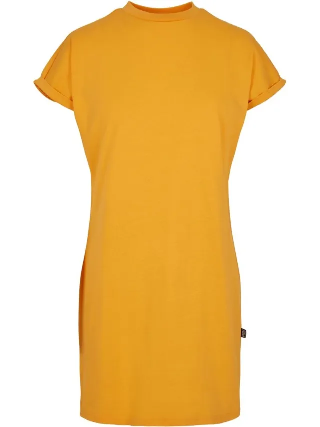 Urban Classics Rainbow Tee Korte jurk - M - Geel