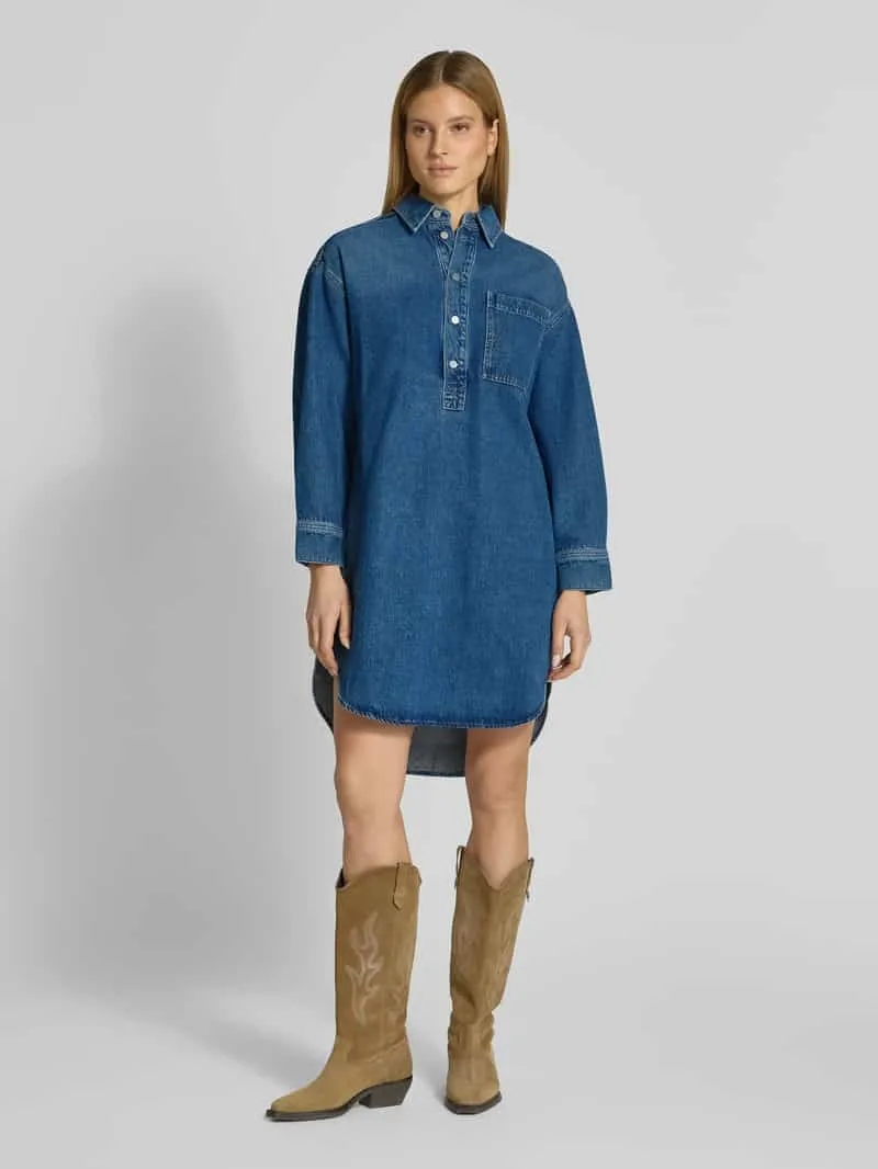ARMEDANGELS oversized spijkerjurk jeansblauw, foto 4
