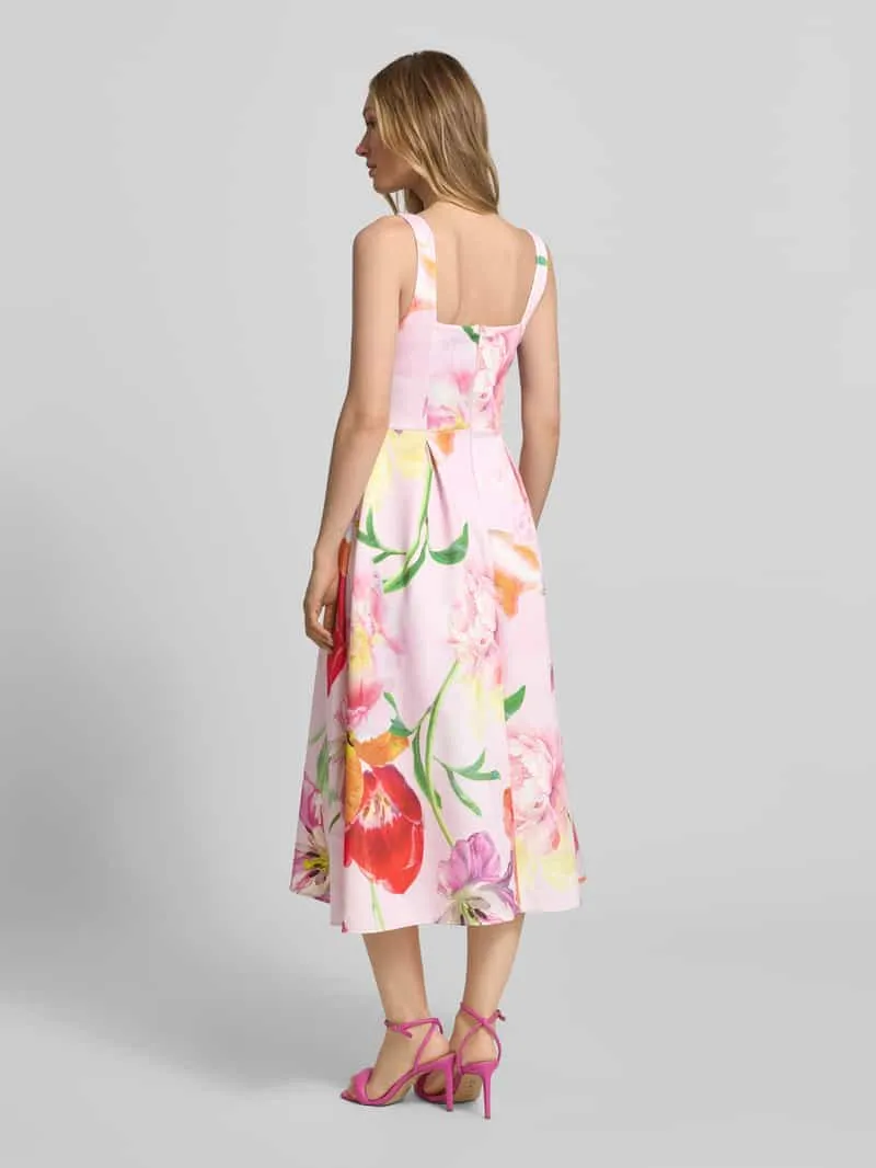 Lipsy Cocktailjurk met allover-look felroze, foto 4