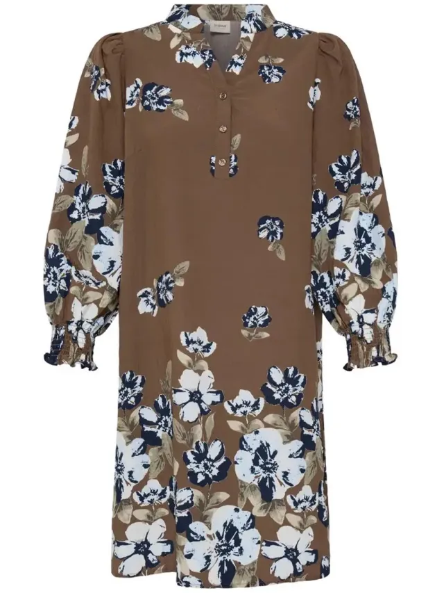 Fransa FRCARRIE DR 1 - Dames - Midi jurken petal poise raindrum