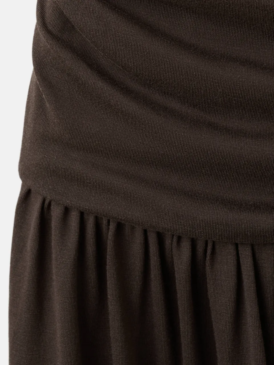 Mango viscose halterjurk - bruin, foto 6
