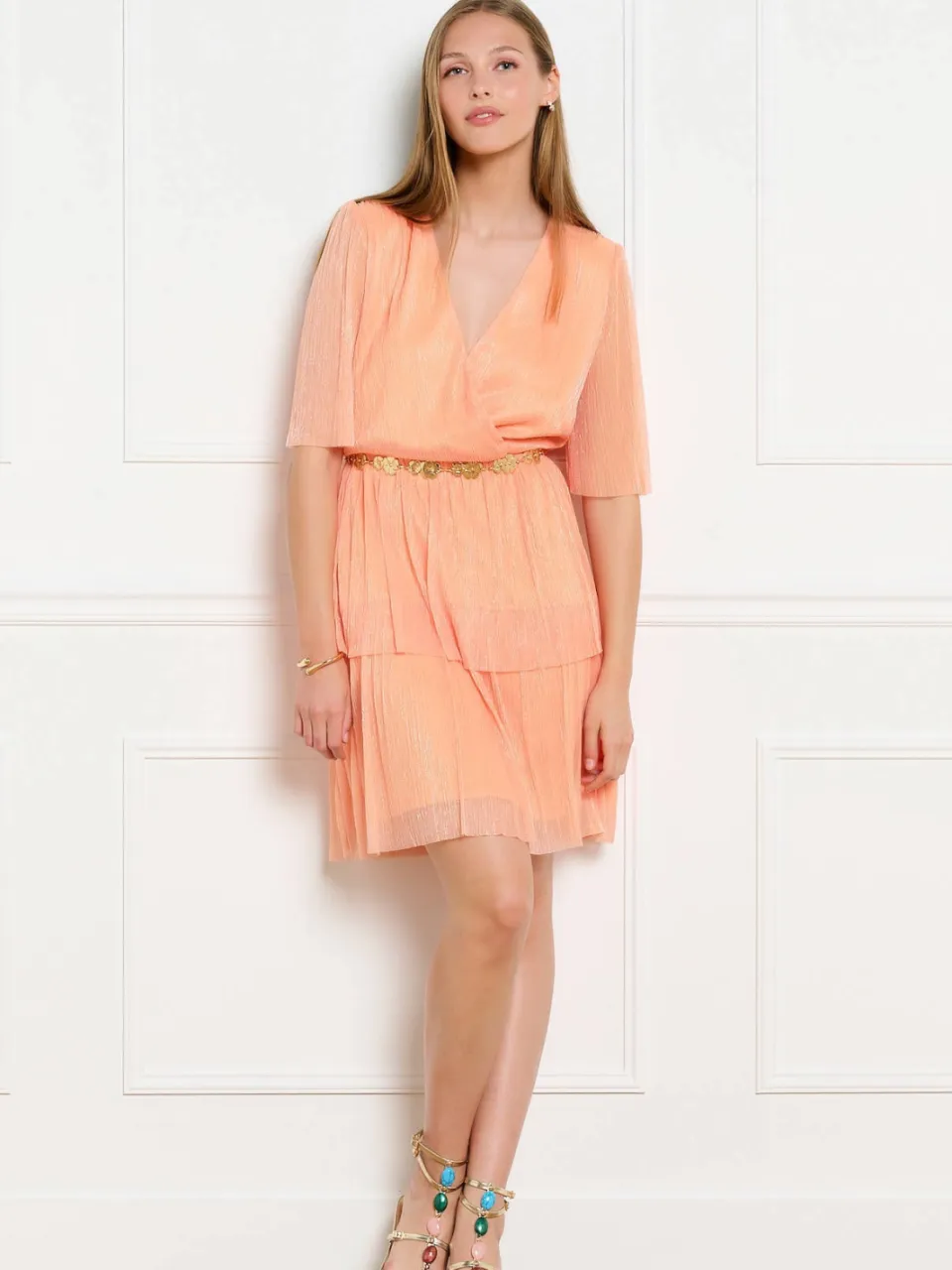 LOLALIZA cocktailjurk oranje, foto 5
