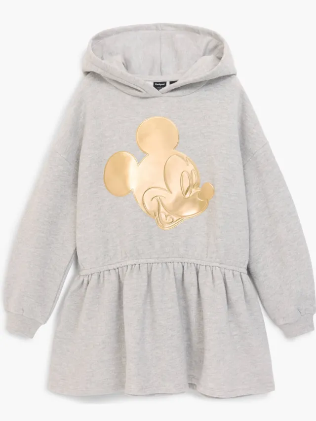 Desigual Mickey Mouse sweatjurk grijs melange, foto 2