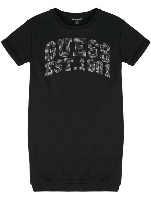 Guess Korte Jurk Guess TERRY DRESS Zwart