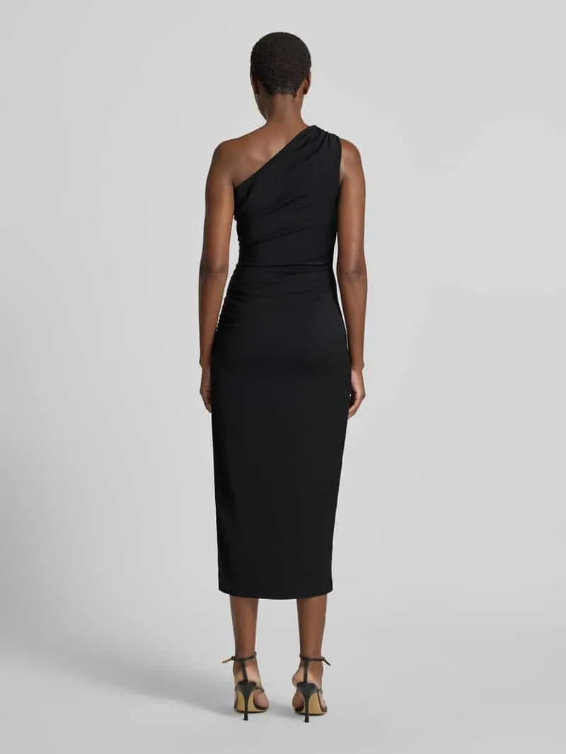Jake*s Cocktail Nauwsluitende cocktailjurk met one-shoulder zwart, foto 2
