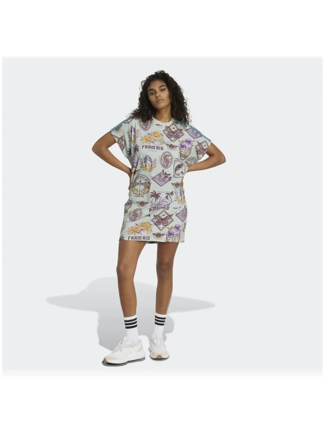 Adidas Jurk adidas Farm Wit