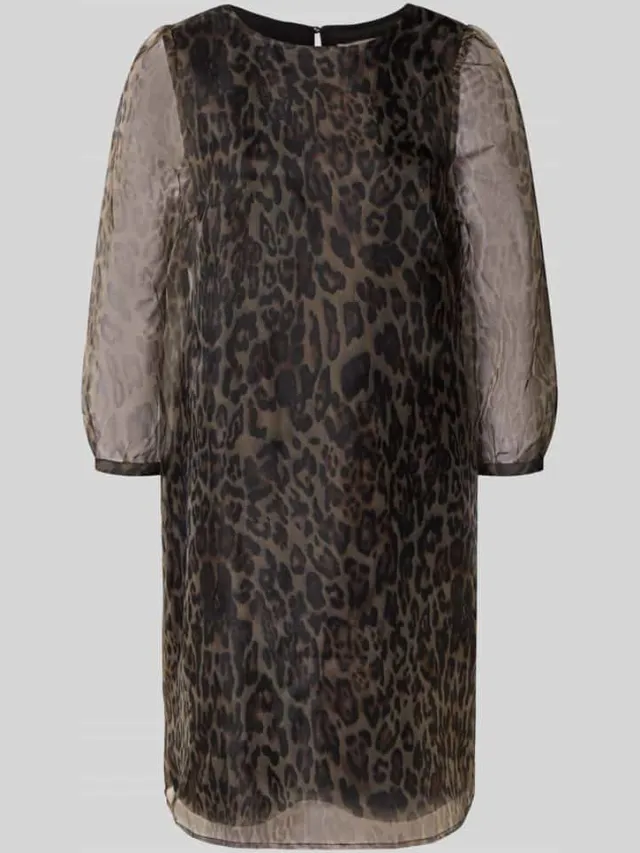 Christian Berg Woman Selection Knielange jurk met 3/4-mouwen beige, foto 2