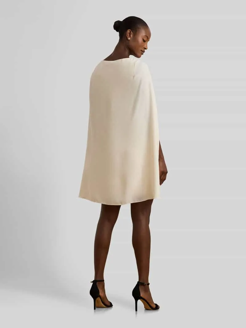 Lauren Ralph Lauren A-lijn cocktailjurk met cape beige, foto 3