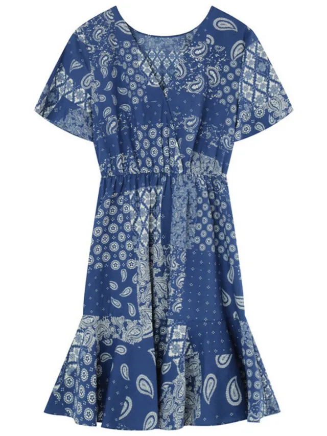 Grace & Mila Dames jurk Grace & Mila Esther Blauw
