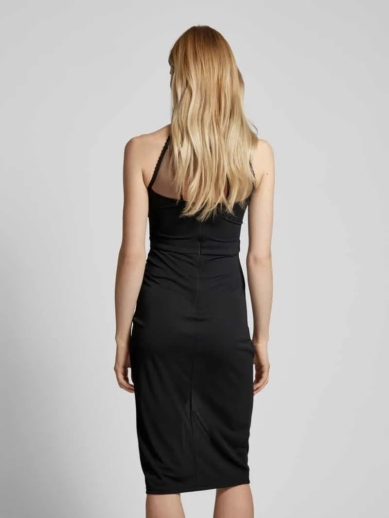 Lipsy Cocktailjurk met gehaakt kant zwart, foto 3