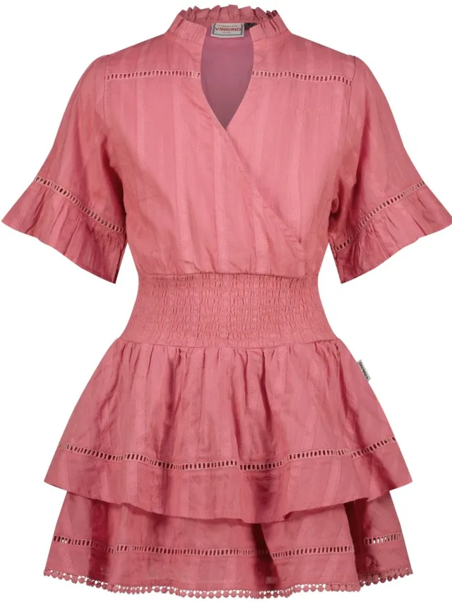 Vingino zomer jurk meisjes - roze - Pevy