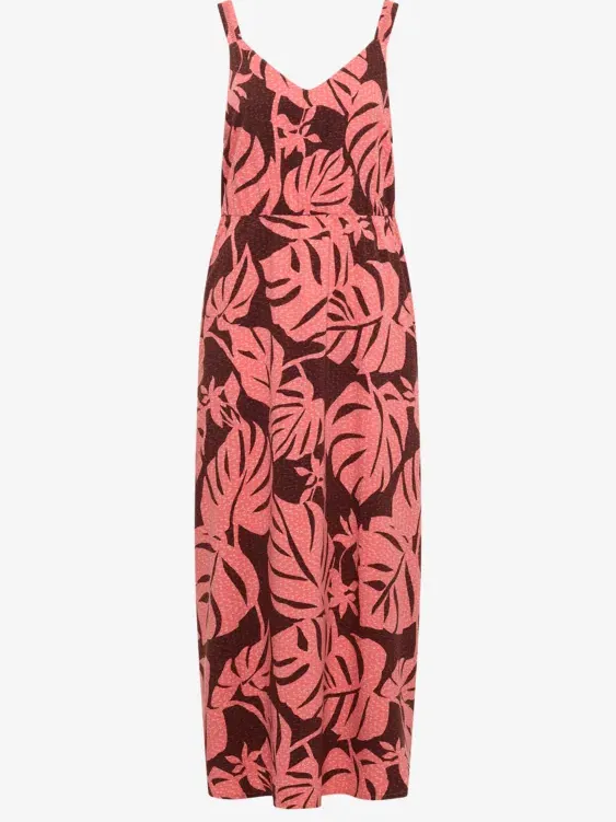 cecil Maxi-jurk met V-hals en print oranje, foto 3