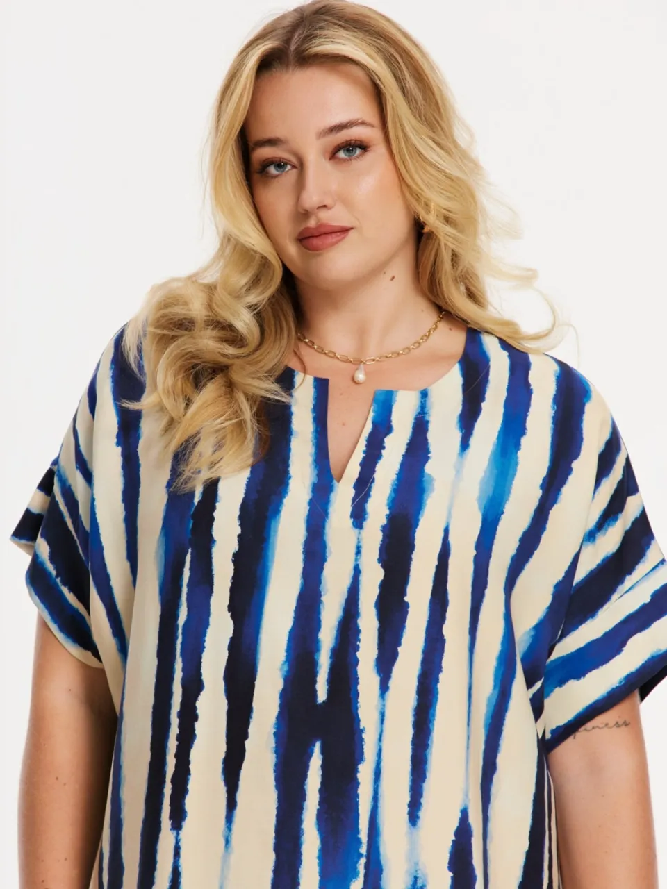 Yoek Kaftan RIPPLES | Blauw, foto 4