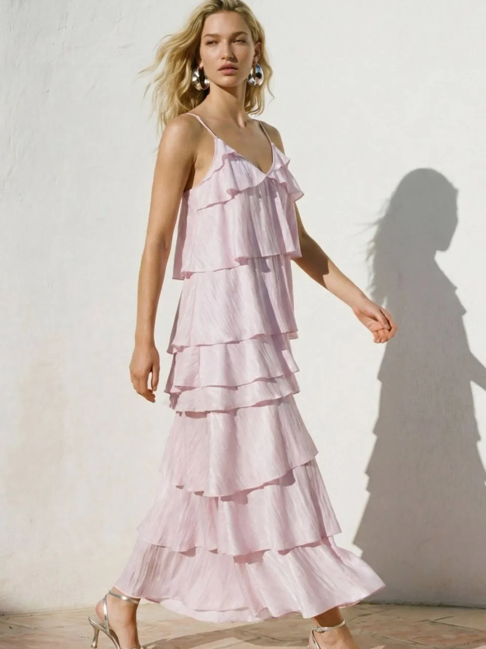 Vero Moda maxi jurk lila