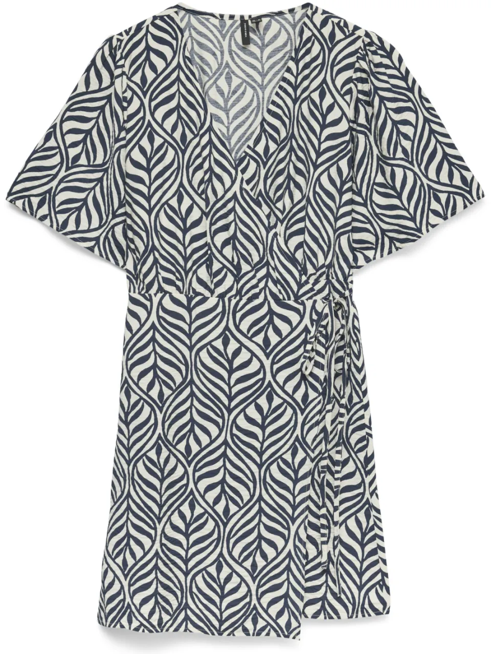 Vero Moda wikkel-/overslagjurk donkerblauw donkerblauw/beige, foto 2