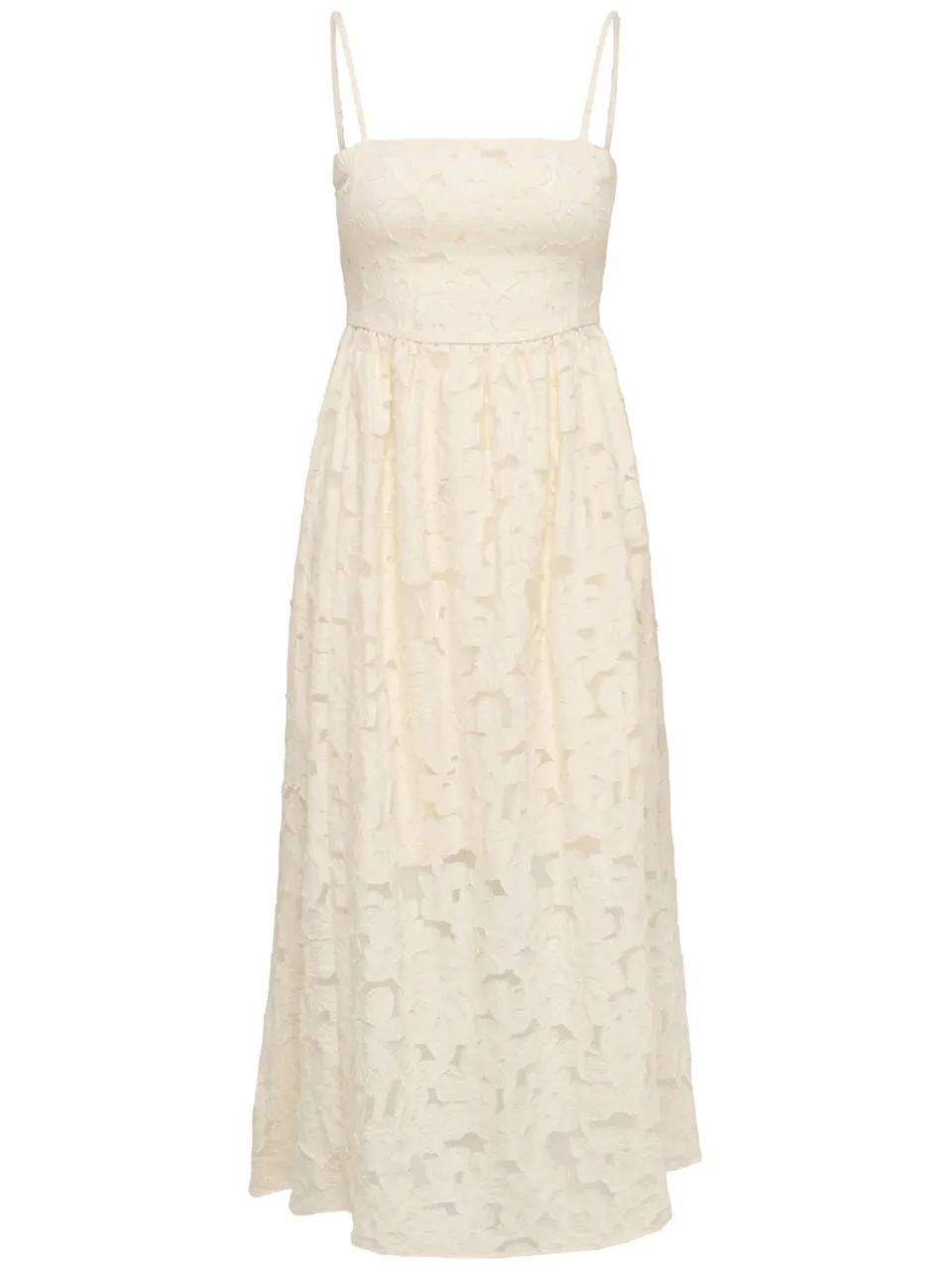 JDY maxi jurk broderie beige, foto 2