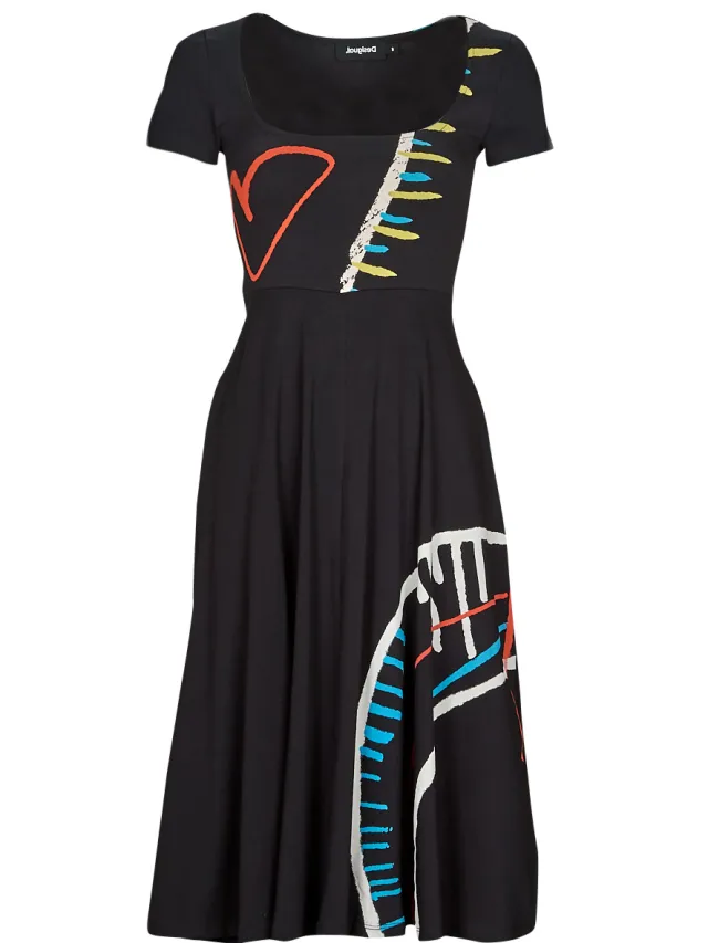 Desigual Lange Jurk Desigual VEST_LISA Zwart