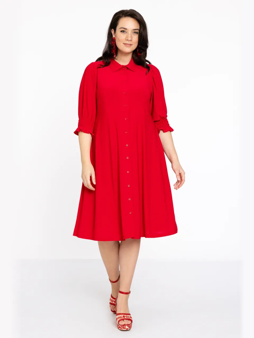 Yoek DOLCE blousejurk rood, foto 2