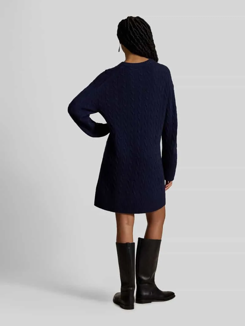 Polo Ralph Lauren Vloeiende vrijetijdsjurk van mix van wol en kasjmier marineblauw, foto 3
