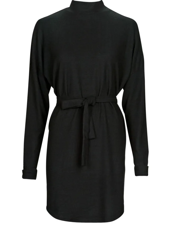 Noisy May Korte Jurk Noisy May NMCITY AVA L/S SHORT DRESS NOOS Zwart
