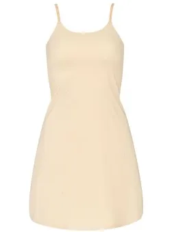 Missya Seamless Slip Dress Beige,Zwart