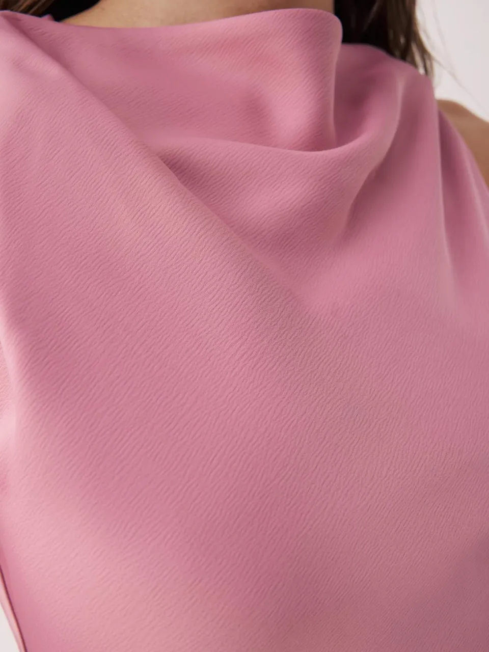 Trendyol TRENDYOLMİLLA Dames Roze Effen Maxi Mouwloos Diploma-uitreiking / Gala A-lijn Avond & Gala Jurk, foto 2