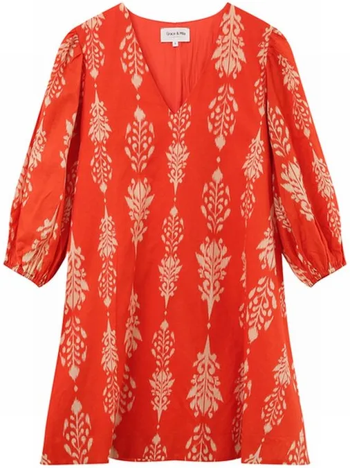 Grace & Mila Jurk Grace & Mila femme Karma oranje