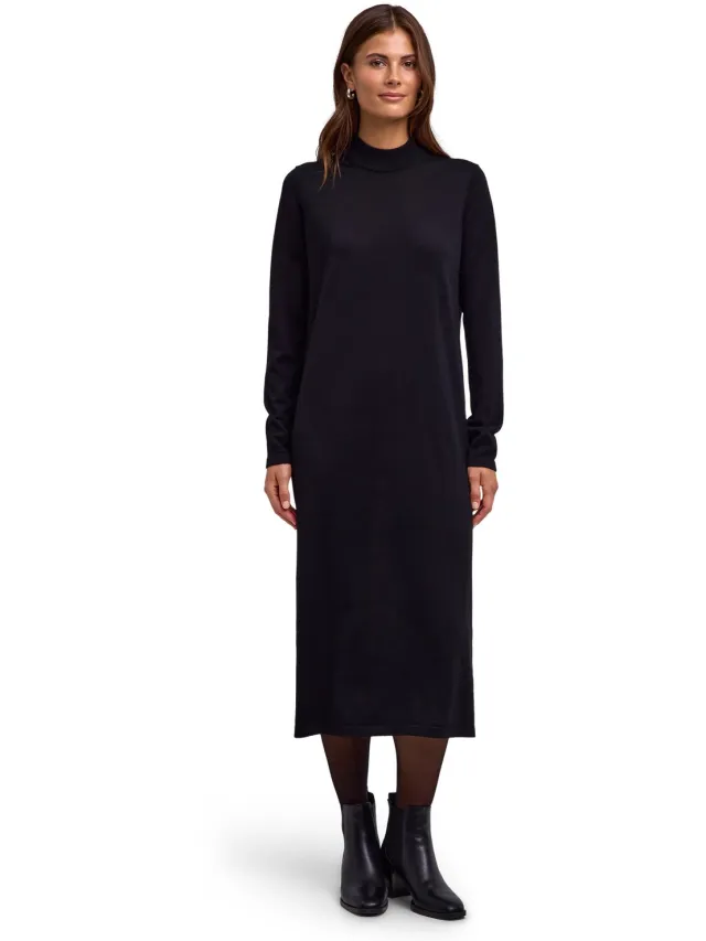 Falke Favorites X-Fine zacht warm wol jurk dames zwart