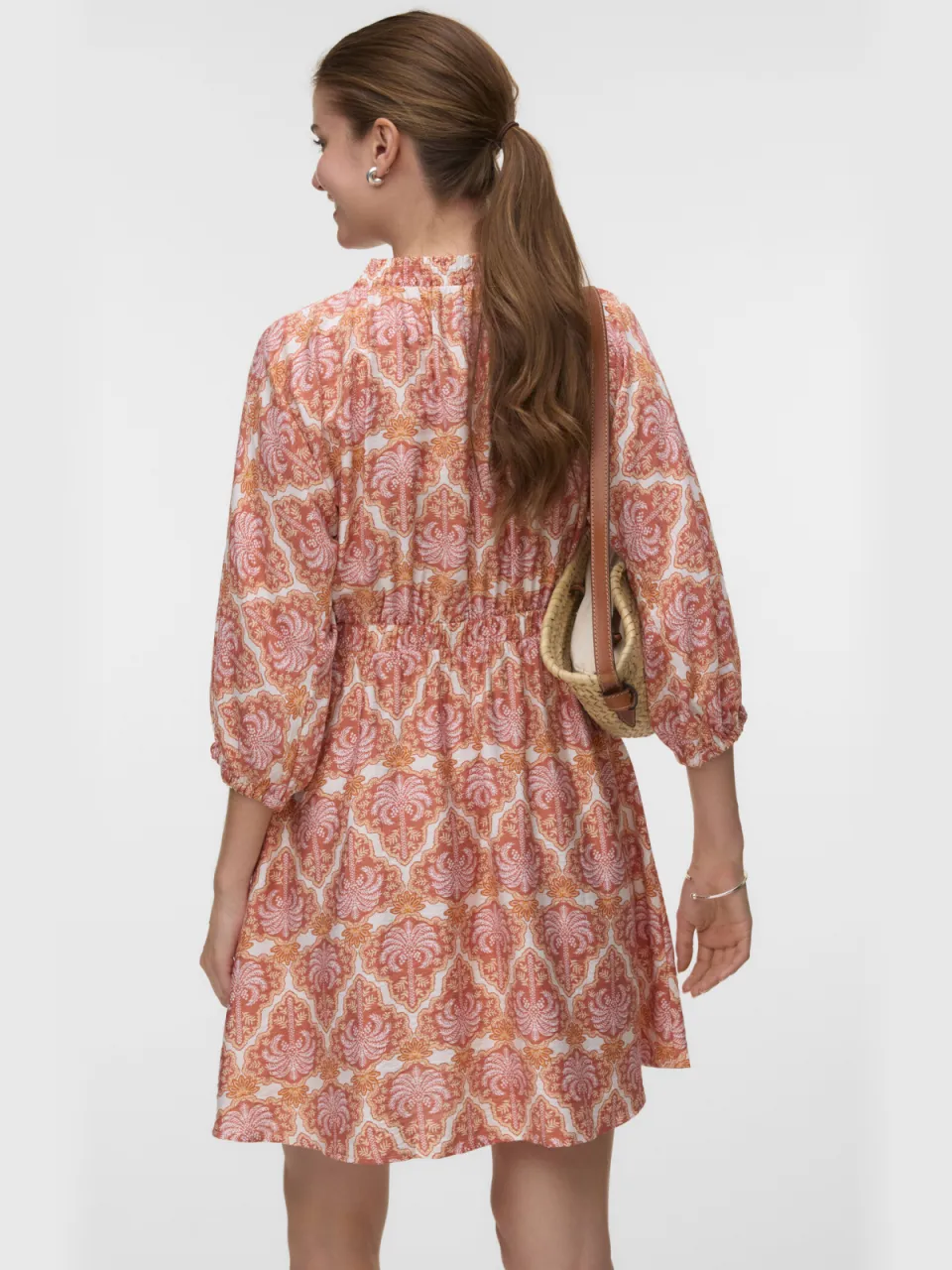 Vero Moda zomerjurk lichtroze lichtroze/rood/ecru, foto 4