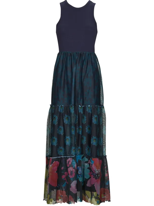Desigual Lange Jurk Desigual VEST_DUDAS Multicolour
