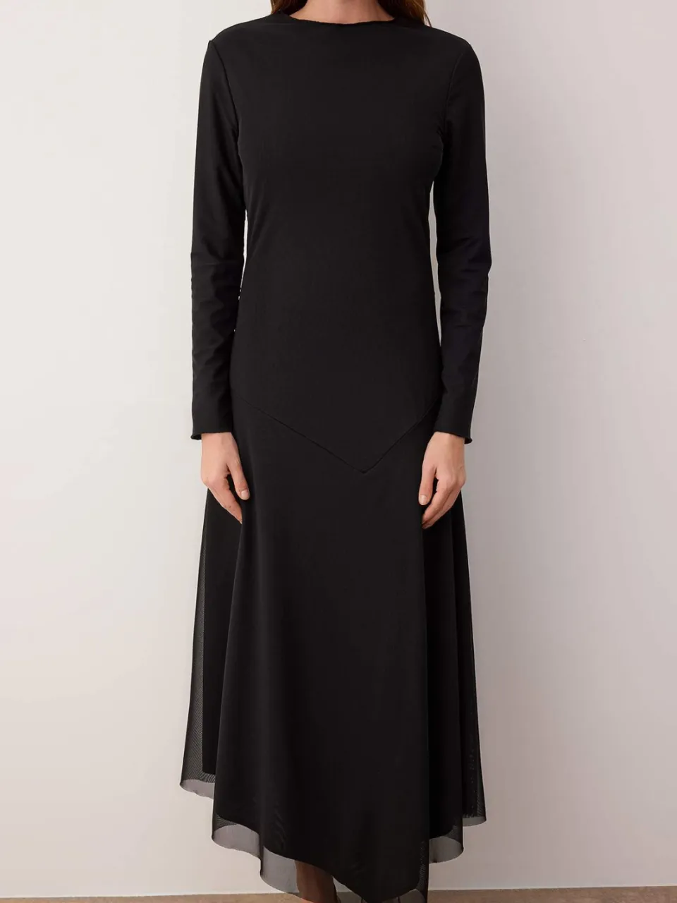 Turkishsouq Dames platte maxi lange chique/nacht bodycon hijabjurk zwart, foto 2
