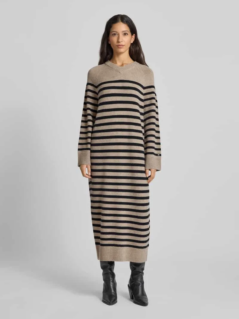 Tommy Hilfiger Rechte vrijetijdsjurk van een mix van wol en kasjmier Beige