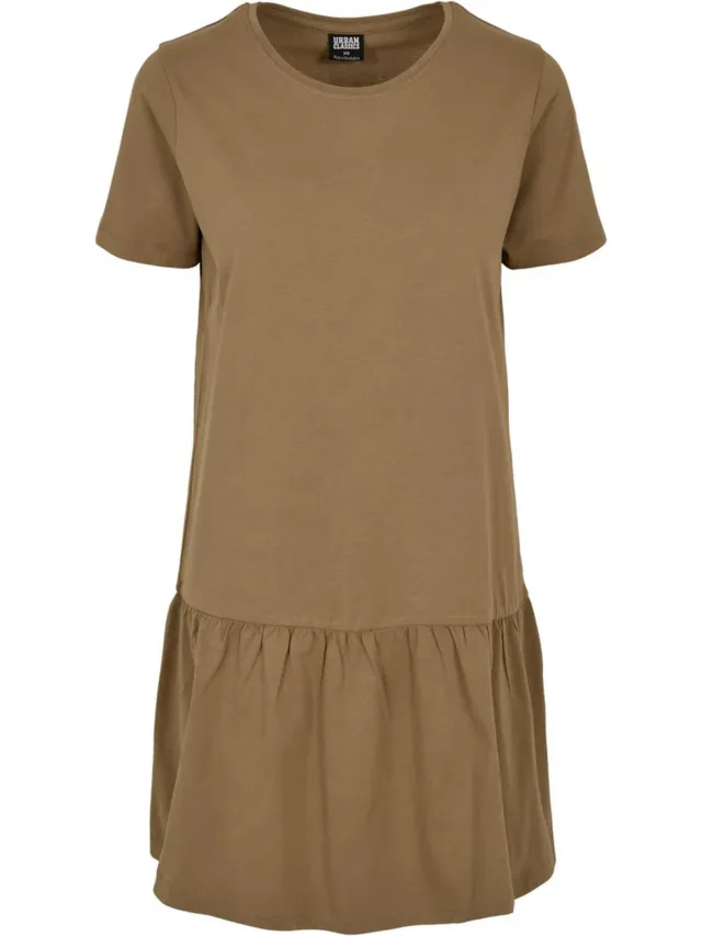 Urban Classics Dames/Dames Valance T-shirt Jurk (Khaki) Kaki