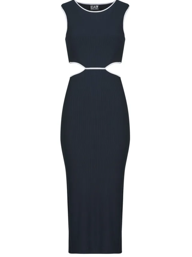 Emporio Armani Lange Jurk Emporio Armani EA7 TRAIN COSTA SMERALDA DRESS 7W000301 Marine