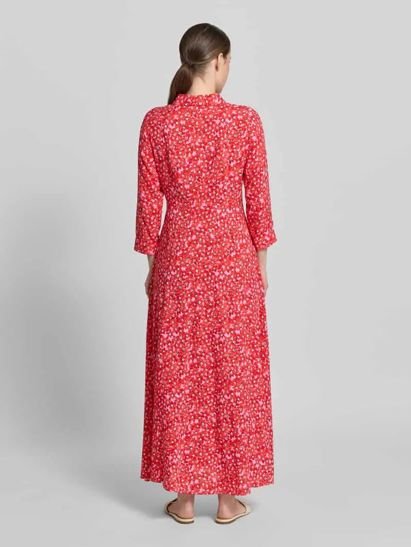 Yas Overhemdjurk van viscose met knoopsluiting model 'SAVANNA' felroze